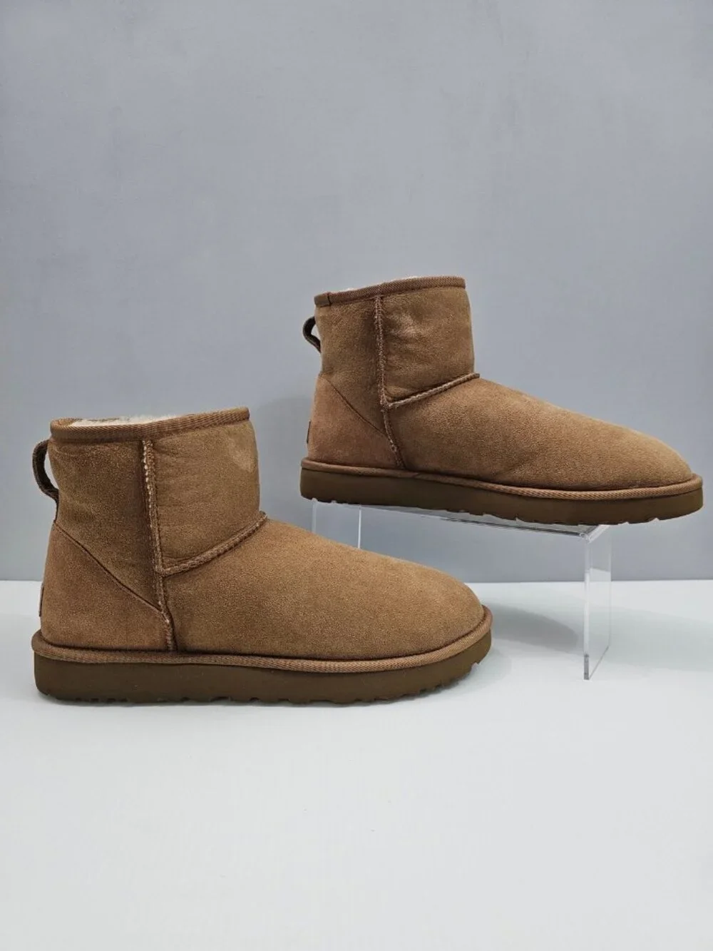 UGG Classic Mini II Ankle Boot Chesnut Sheepskin Short Winter Bootie Womens 11